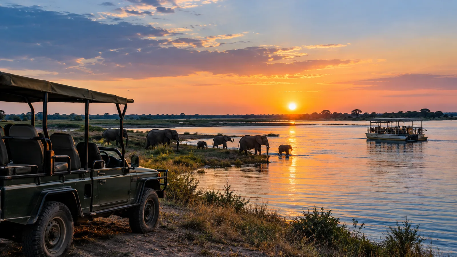 Chobe National Park Game Drives & River Cruises